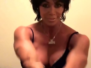 Biceps Lovers Fetish Show By Latia Del Riviero. Smokin' Female Muscle