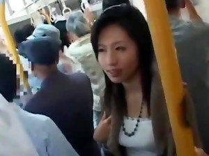 Japanese blowjob on a train