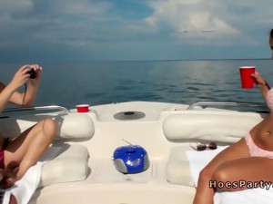 Foursome party fucking on the boat