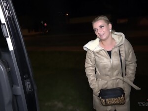 Sexy Blonde Sandra Spreads Her Legs To Be Fucked In The Van