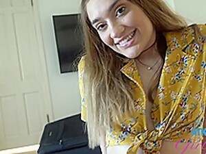 Amazing GF Plays With Cock