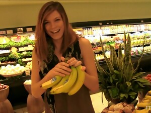 Horny Teens Stroll Through A Supermarket Showing Their Bodies