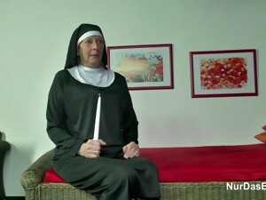 German Nun With Priest In Church