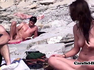 Hot Nudist Sluts Get Voyeured On The Sun Beach