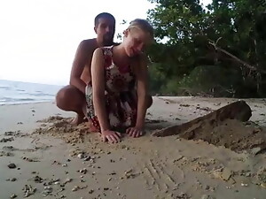 Strand, Großer arsch, Blond, Von hinten, Webcam
