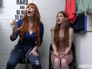 Redhead Cuties Jane Rogers And Lauren Phillips Get Fucked In The Office