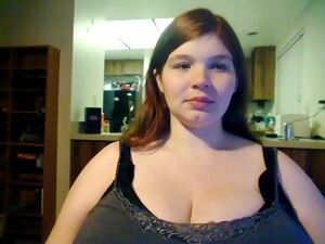 Dicke schönheit, Große titten, Monster, Natürlich, Webcam