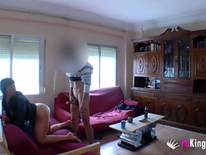 Hidden Cam Doggy Style Fuck Of A Spain Girl Taking It In The Living Room