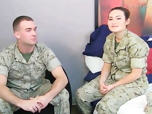 Asian Marine Girl With Stepmom