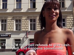 Amazingly Tanned European Teen Is Willing To Fuck For Money