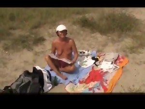 Strand, Bikini, Paar, Masturbation, Draussen, Amateur