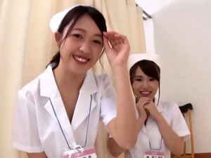 POV Video Of FFM Threesome With Slutty Japanese Nurses In HD