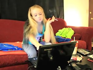 Blonde, Fetish, Homemade, Smoking, Webcam
