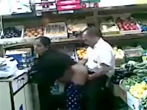 Grocer Bangs His Pakistani Wife From Behind In The Store