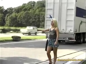 Big Tits German Hooker Picked Up For Backseat Car Anal Sex