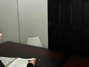 Lesbo Training Anal In Office