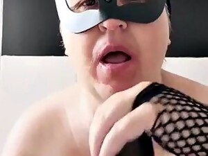 I Suck My BBC With A Mask And A Lot Of Vice. LiaKahn Submissive Bitch Spanish Milf Slut Amateur Curvy Chubby Hot