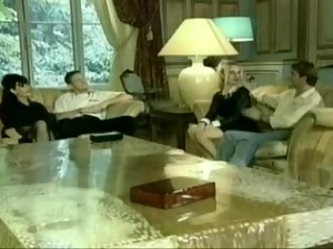 Hot Vintage French Foursome Action With Sexy Babes