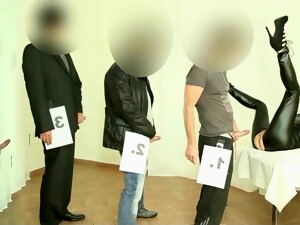 Gangbang Party In Dortmund! 10 Big Cocks For The Latex Slut - Cumshot