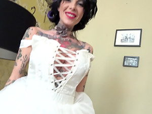 Tattooed Megan Inky Likes To Fuck With Two Horny Guys At Once