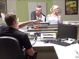 GERMAN Doctor Seduce Teen And Boyfriend To Fuck In Hospital