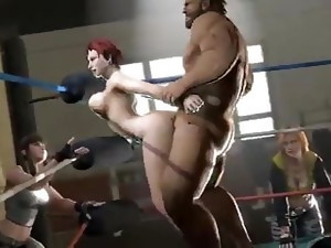 3D Red Hair Gets Fucked In The Boxing Ring