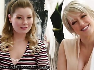 FantasyMassage Stepmom & Daughter Agree To Share Cock!