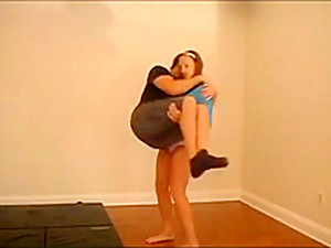 Strong Girl Lifting A Loser